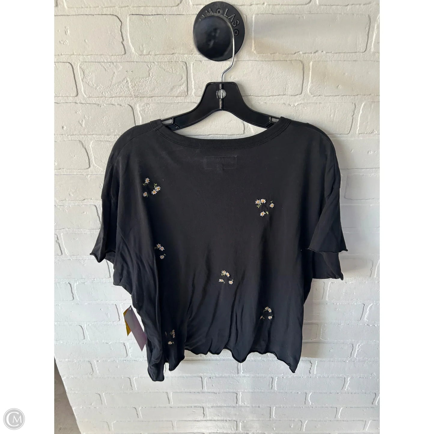 Top Short Sleeve By The Great. In Black, Size: L