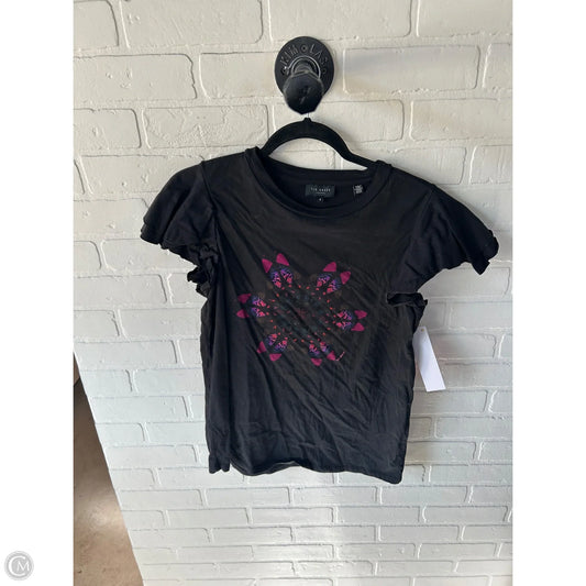 Top Short Sleeve By Ted Baker In Black, Size: Xl