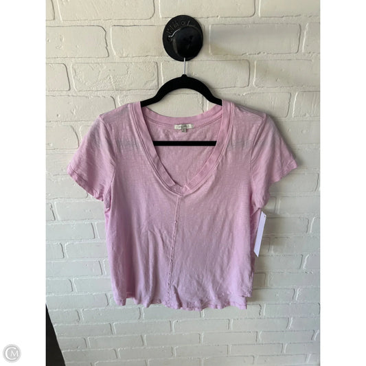 Top Short Sleeve Basic By Z Supply In Pink, Size: S