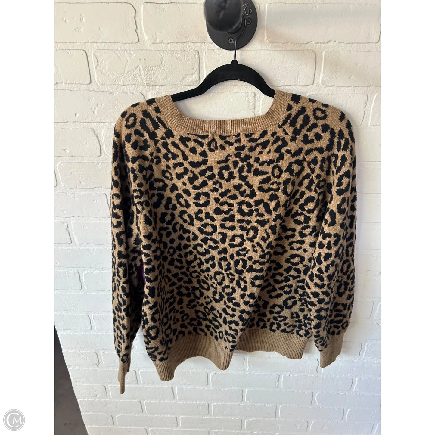 Sweater By Old Navy In Black & Tan, Size: M