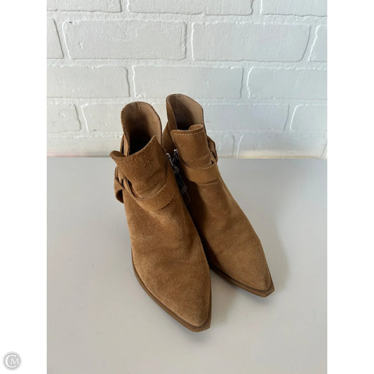 Boots Ankle Heels By Dolce Vita In Tan, Size: 8