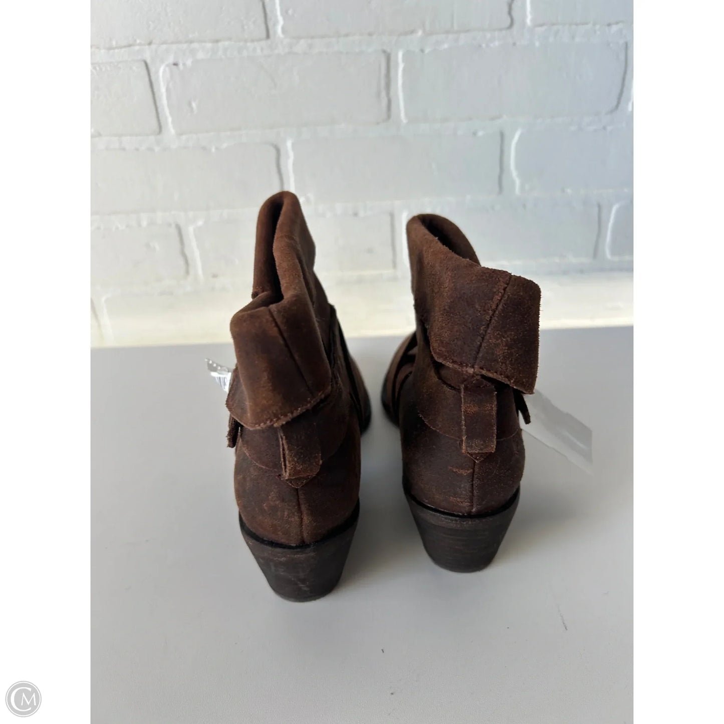 Boots Ankle Heels By Joie In Brown, Size: 7
