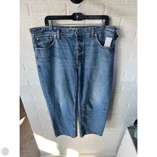 Jeans Straight By Madewell In Blue Denim, Size: 12