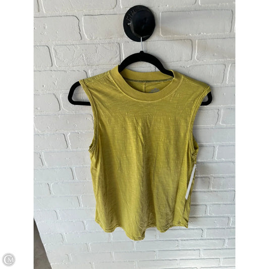 Top Sleeveless Basic By Pilcro In Yellow, Size: S
