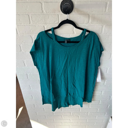 Top Short Sleeve By Left Of Center In Blue, Size: Xl