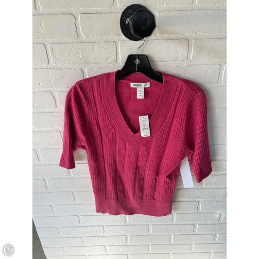 Sweater Short Sleeve By White House Black Market In Pink, Size: S