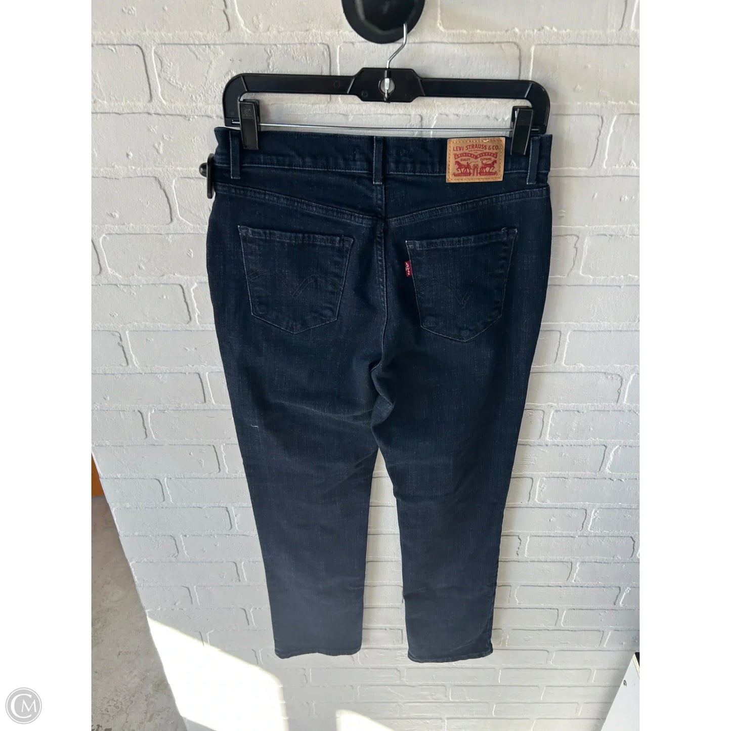 Jeans Straight By Levis In Blue Denim, Size: 6