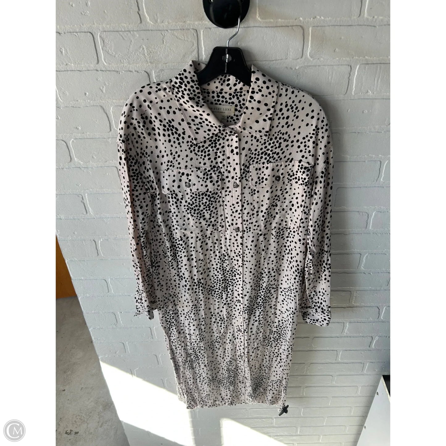 Dress Casual Midi By Saltwater Luxe In Black & Cream, Size: Xs