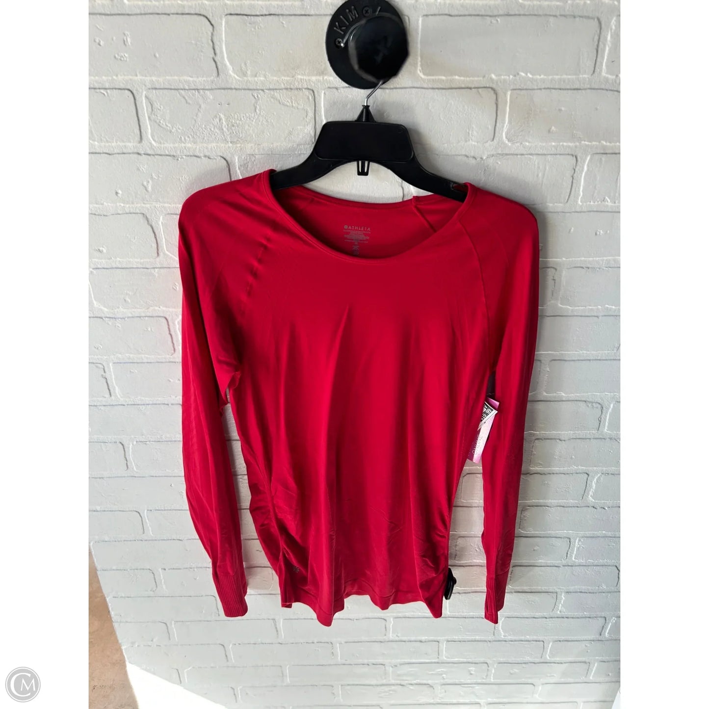 Athletic Top Long Sleeve Crewneck By Athleta In Red, Size: M