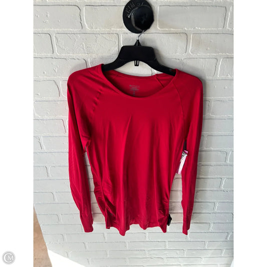 Athletic Top Long Sleeve Crewneck By Athleta In Red, Size: M