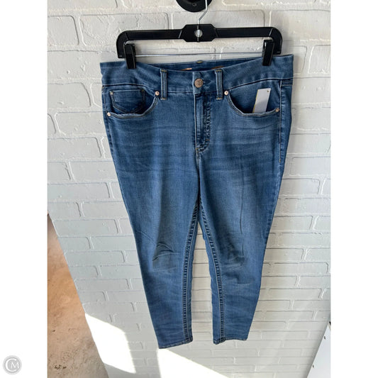 Jeans Skinny By Seven 7 In Blue Denim, Size: 10