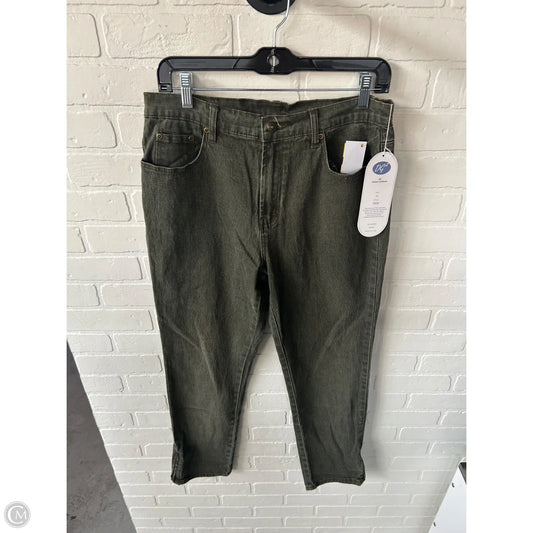 Jeans Straight By Dg2 In Green Denim, Size: 10