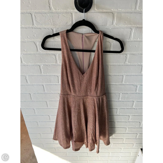Dress Party Short By Aakaa In Rose Gold, Size: M