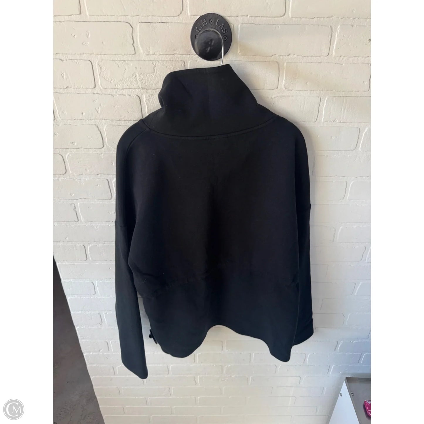 Athletic Sweatshirt Collar By Varley In Black, Size: L