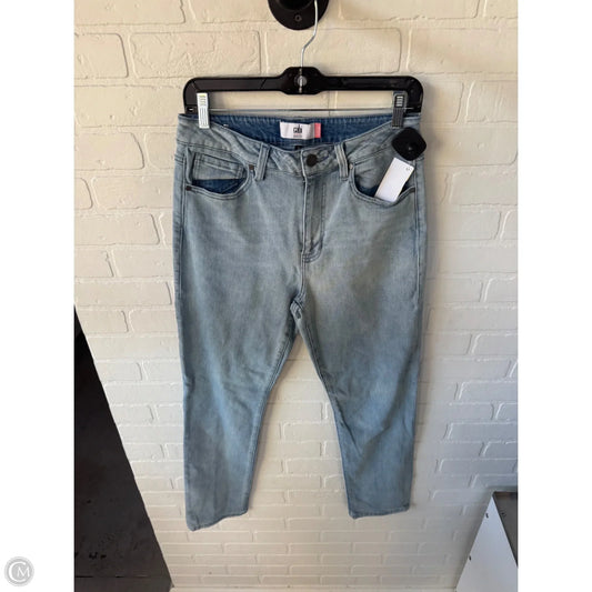 Jeans Straight By Cabi In Blue Denim, Size: 6