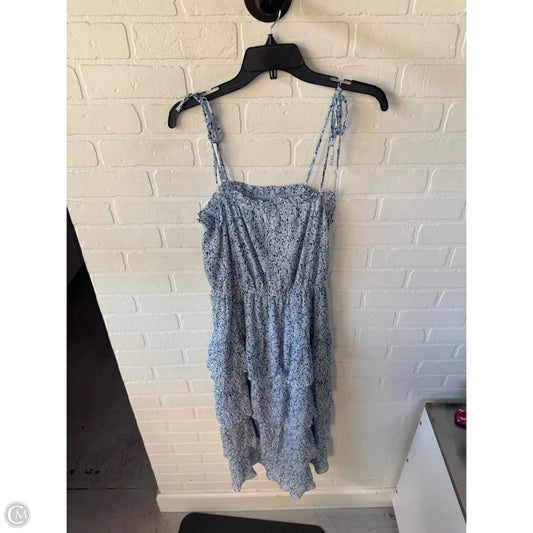 Dress Casual Midi By Lucy Paris In Blue & White, Size: L
