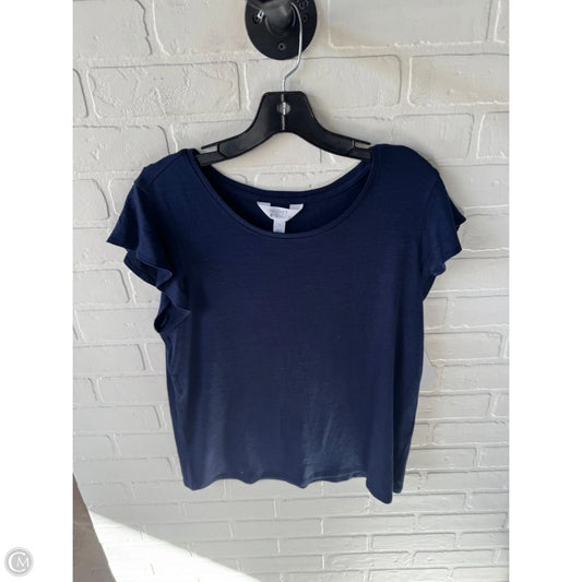 Top Short Sleeve By Market & Spruce In Blue, Size: L