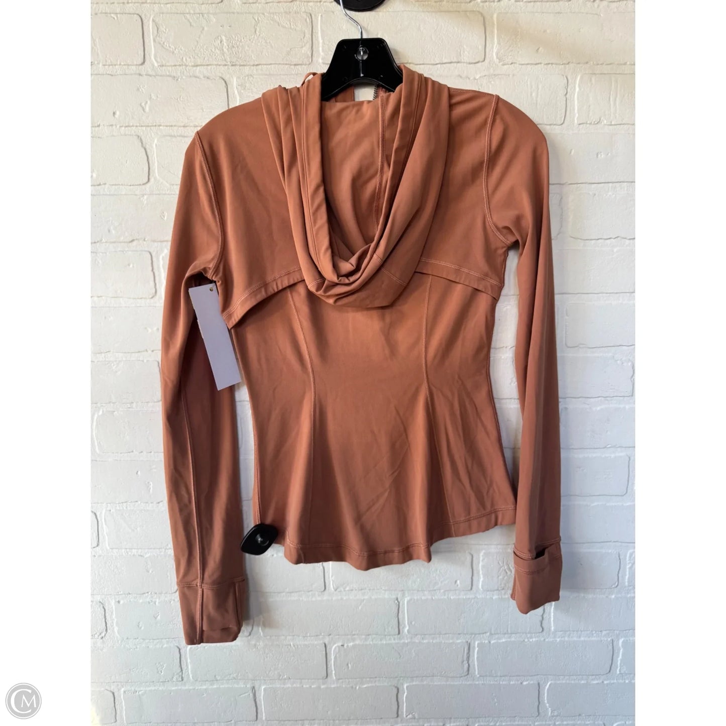 Athletic Jacket By Lululemon In Tan, Size: S