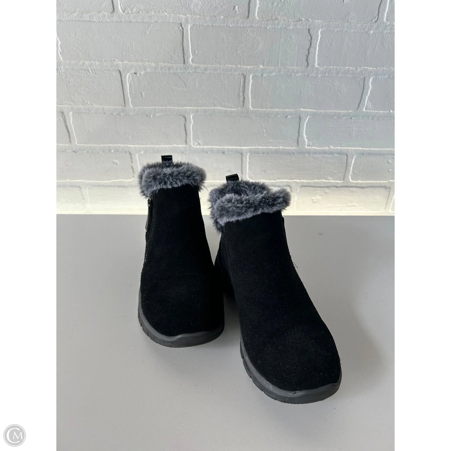 Boots Ankle Flats By Skechers In Black, Size: 6.5