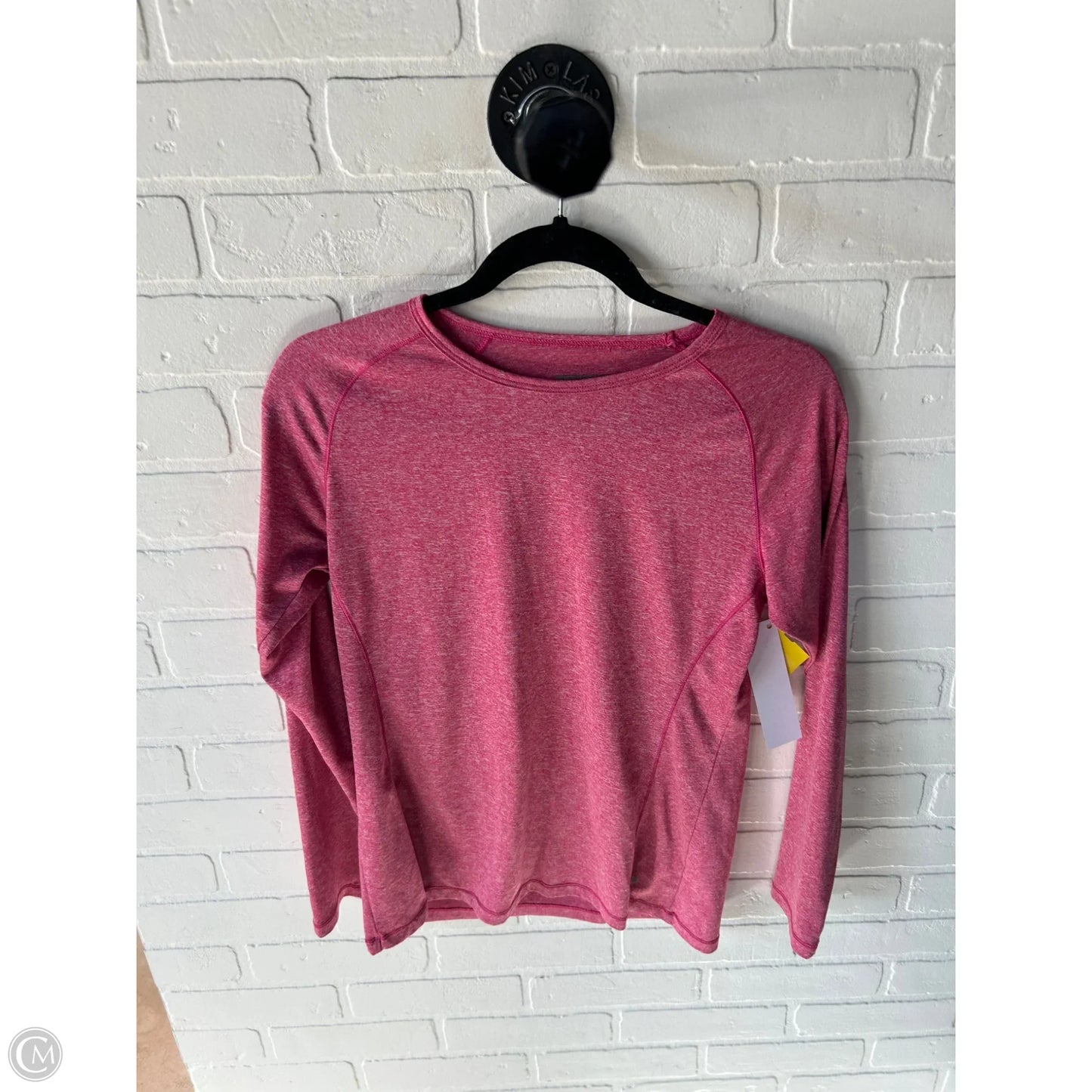 Athletic Top Long Sleeve Crewneck By Layer 8 In Pink, Size: L