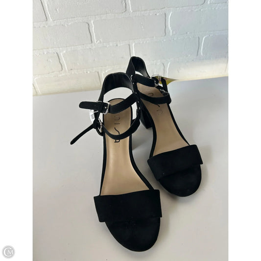 Sandals Heels Block By Unisa In Black, Size: 9