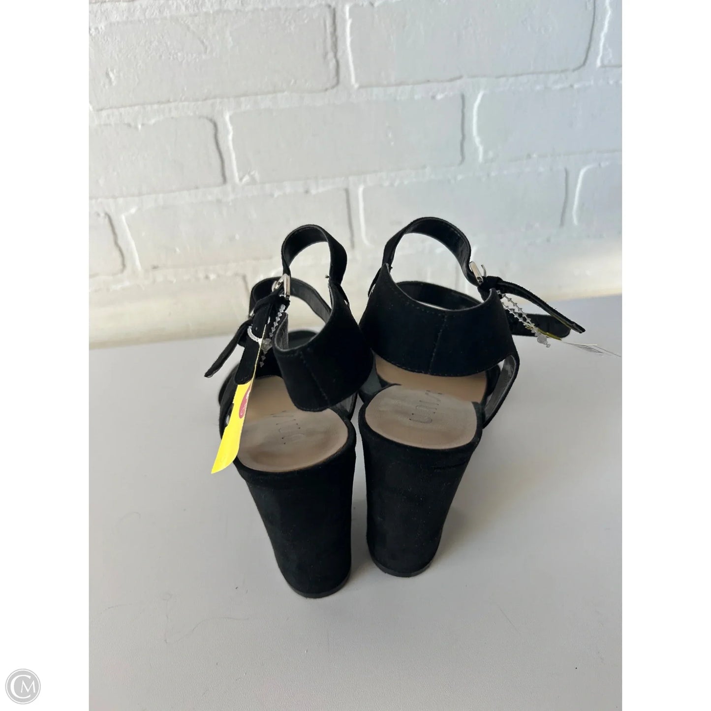 Sandals Heels Block By Unisa In Black, Size: 9
