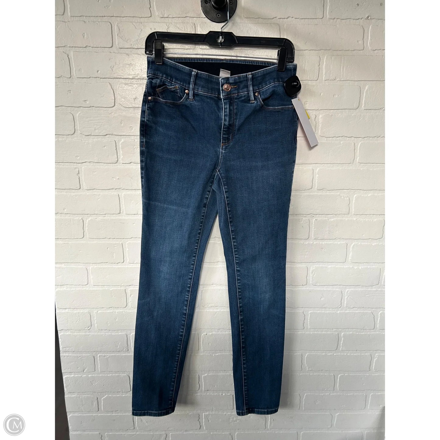 Jeans Skinny By Chicos In Blue Denim, Size: 2