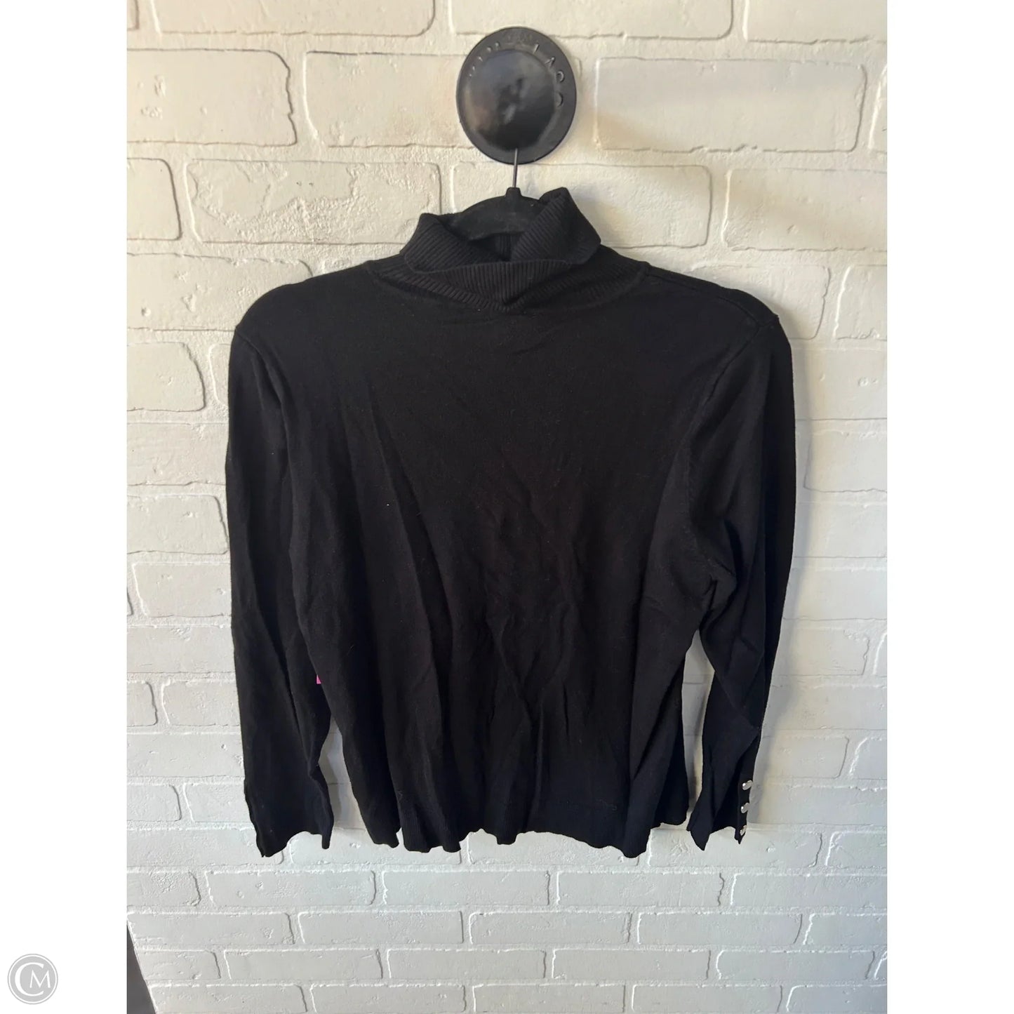 Sweater By Chicos In Black, Size: M