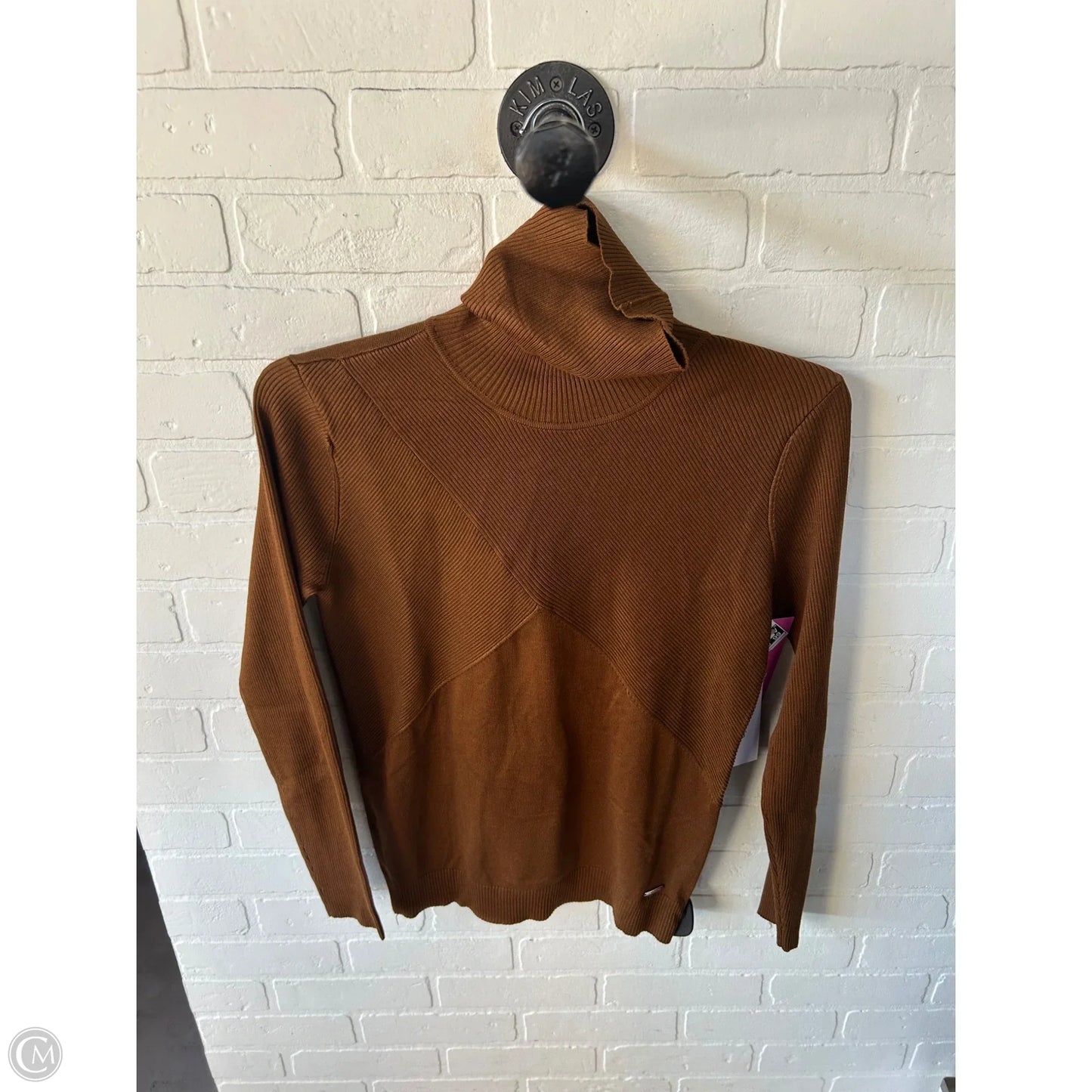 Sweater By Calvin Klein In Brown, Size: M