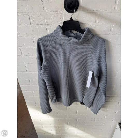 Athletic Top Long Sleeve Collar By Lululemon In Grey, Size: M