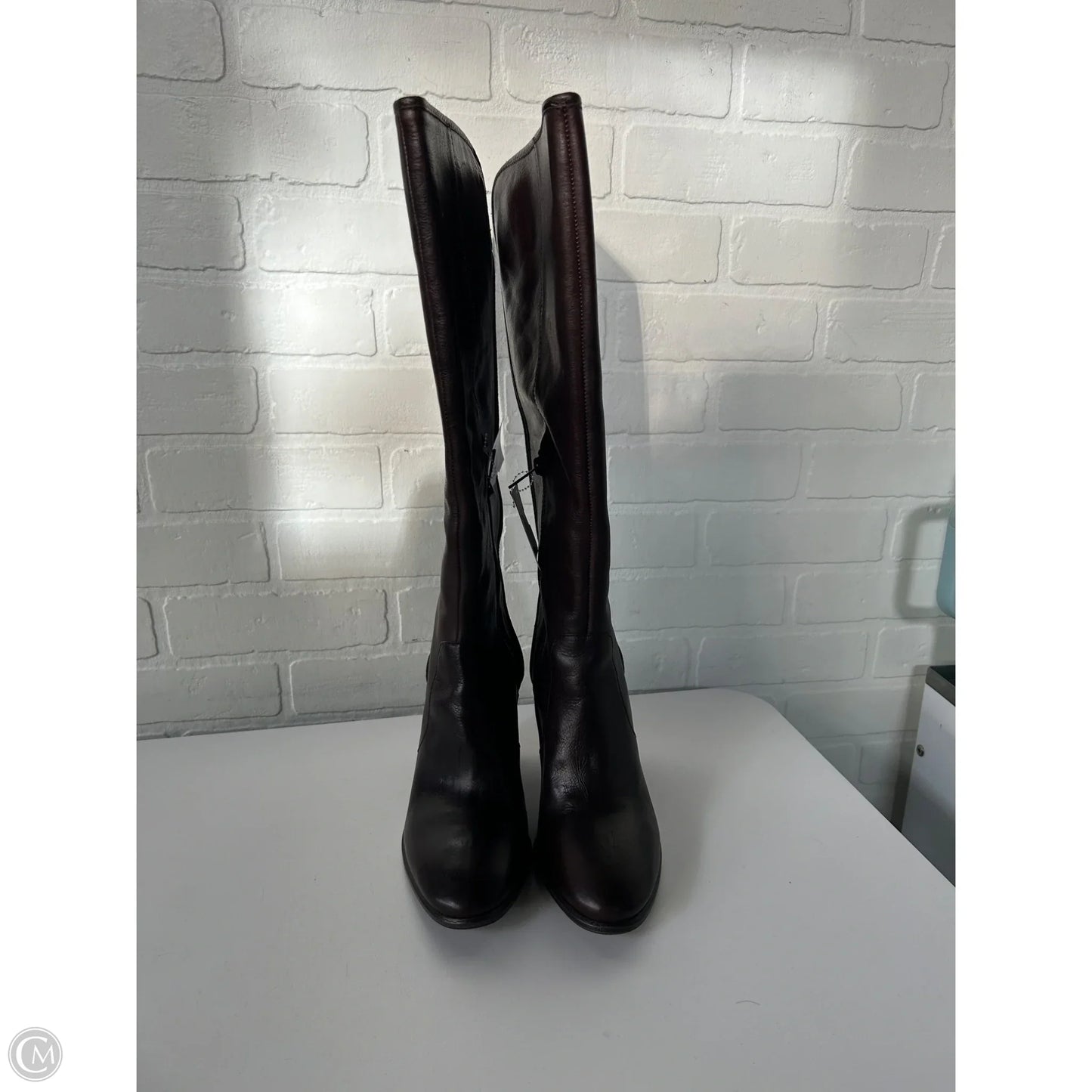 Boots Knee Heels By Vince Camuto In Brown, Size: 8.5