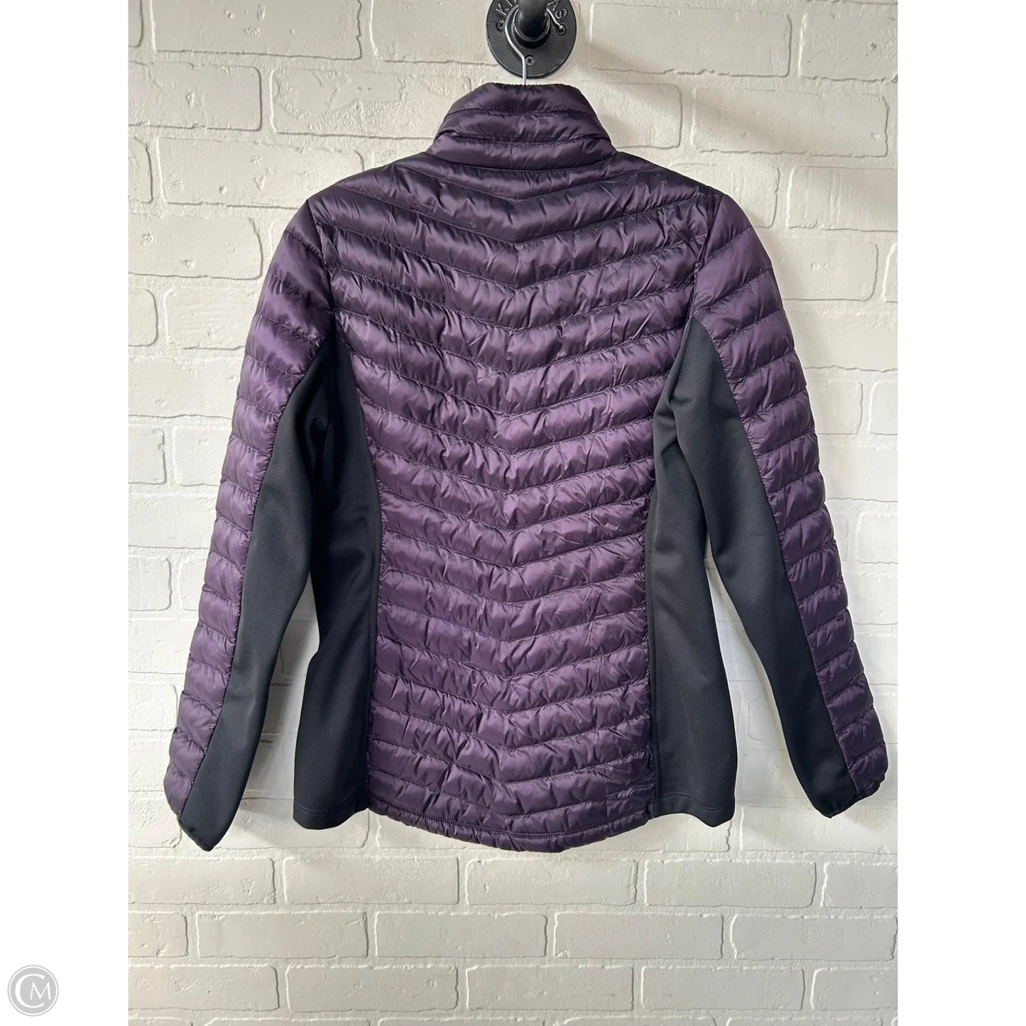 Jacket Puffer & Quilted By 32 Degrees In Black & Purple, Size: S