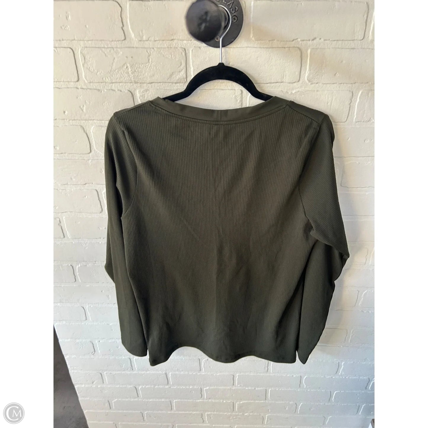 Athletic Top Long Sleeve Crewneck By Athleta In Green, Size: Xl