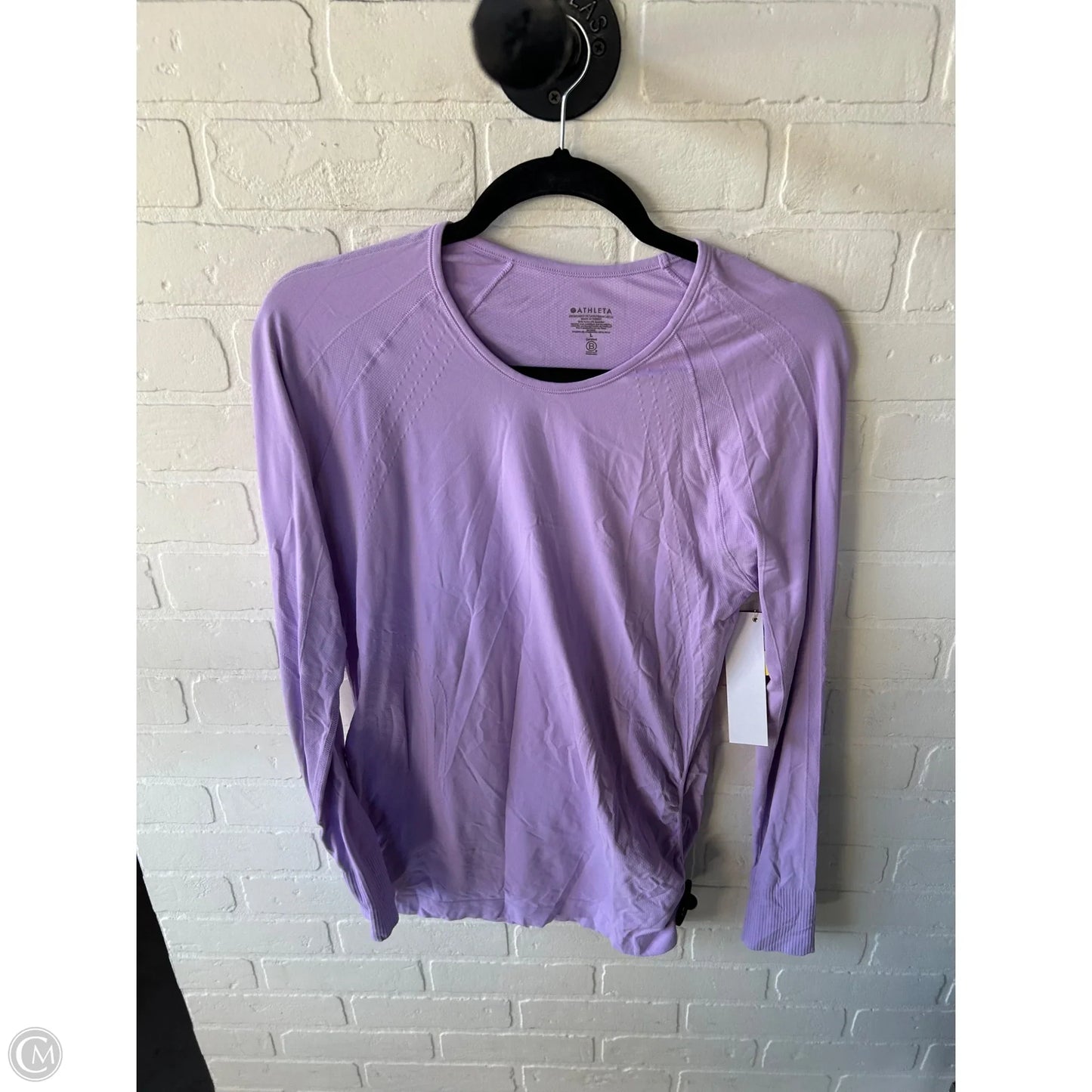 Athletic Top Long Sleeve Crewneck By Athleta In Purple, Size: L