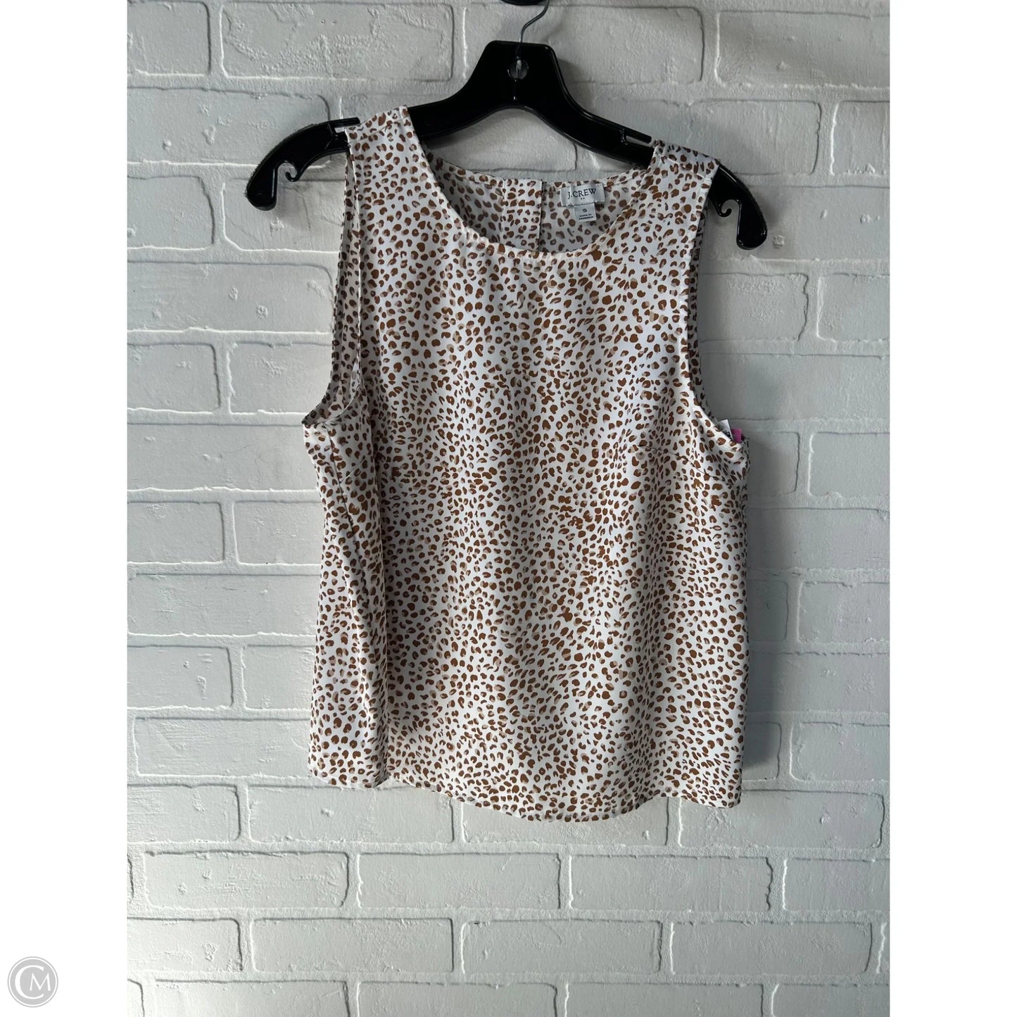 Top Sleeveless By J. Crew In Tan & White, Size: S