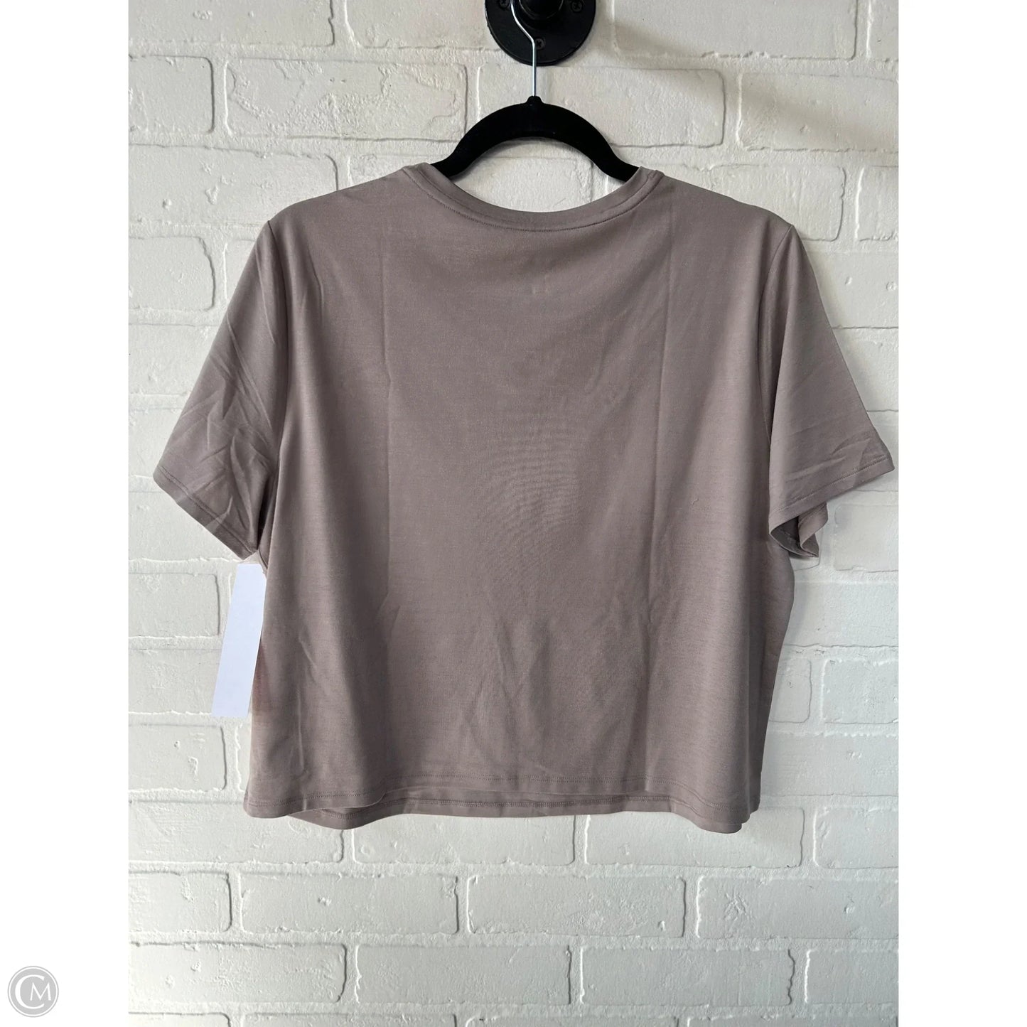 Athletic Top Short Sleeve By Gapfit In Brown, Size: L