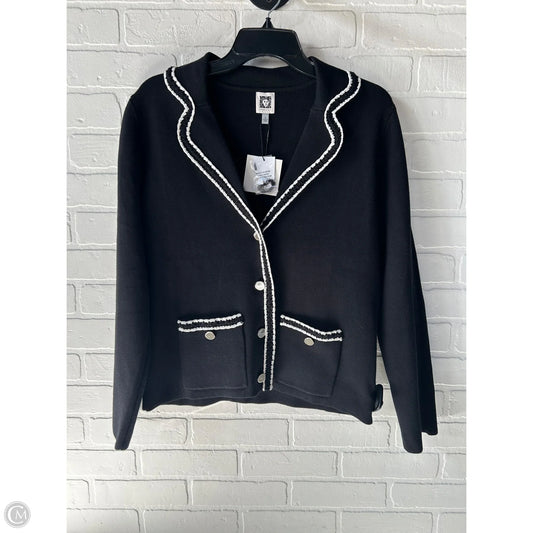 Blazer By Anne Klein In Black & White, Size: S