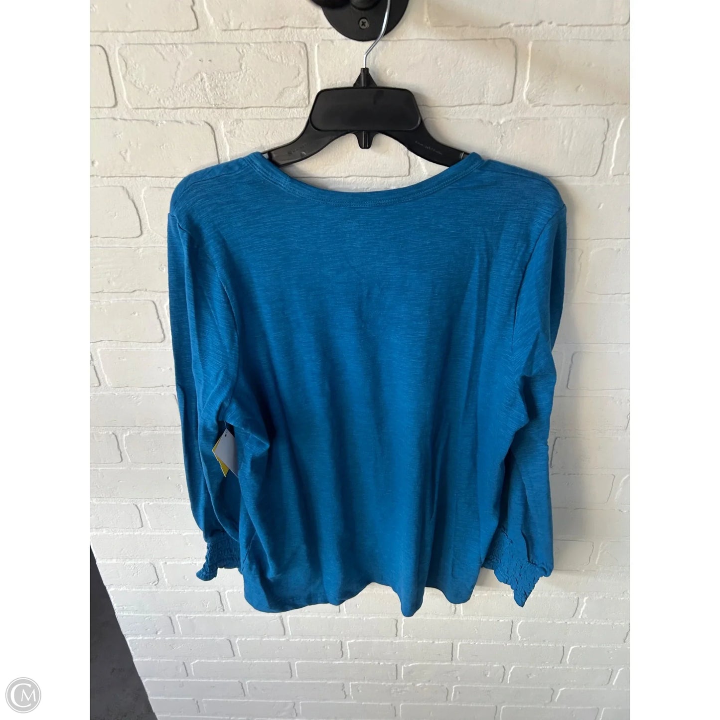 Top Long Sleeve By Chicos In Blue, Size: L