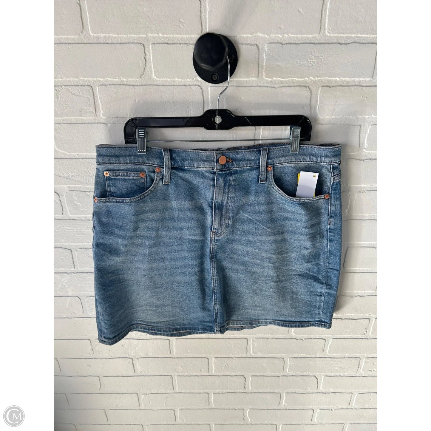 Skirt Mini & Short By J. Crew In Blue Denim, Size: 14