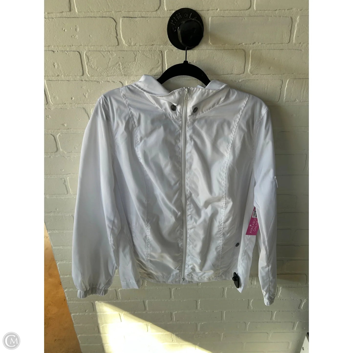 Jacket Windbreaker By Cabi In White, Size: M