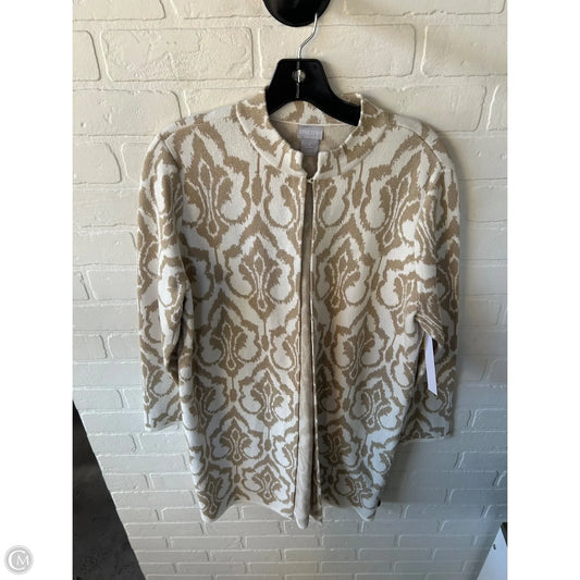 Sweater Cardigan By Chicos In Cream, Size: L