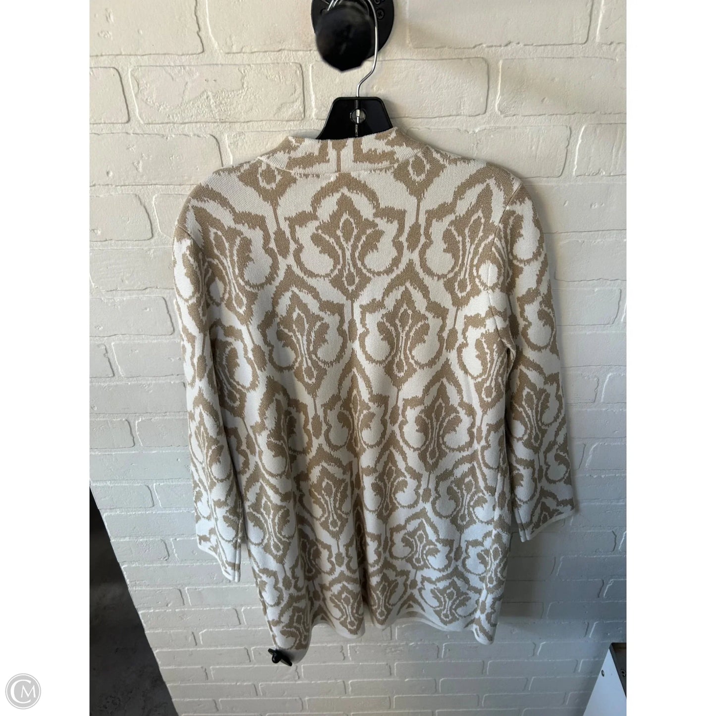 Sweater Cardigan By Chicos In Cream, Size: L