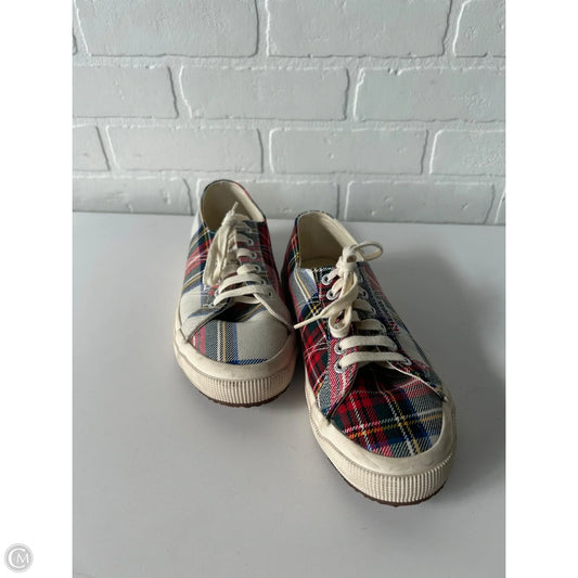 Shoes Sneakers By Superga In Cream & Red, Size: 8