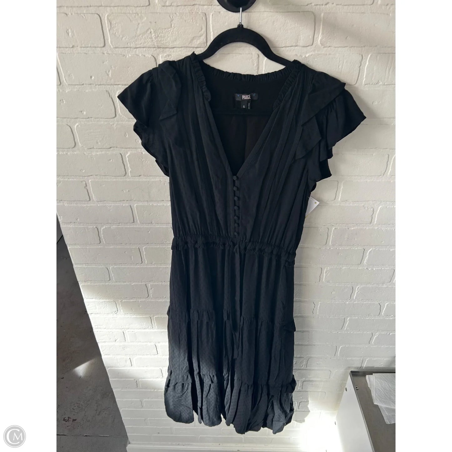 Dress Casual Midi By Paige In Black, Size: M