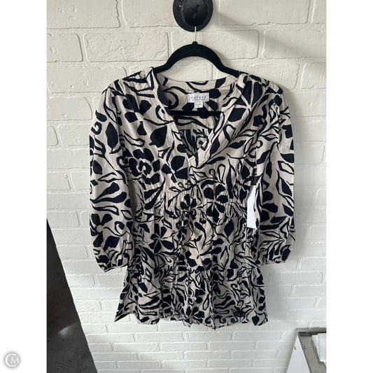Dress Casual Short By Velvet By Graham & Spencer In Black & Cream, Size: S