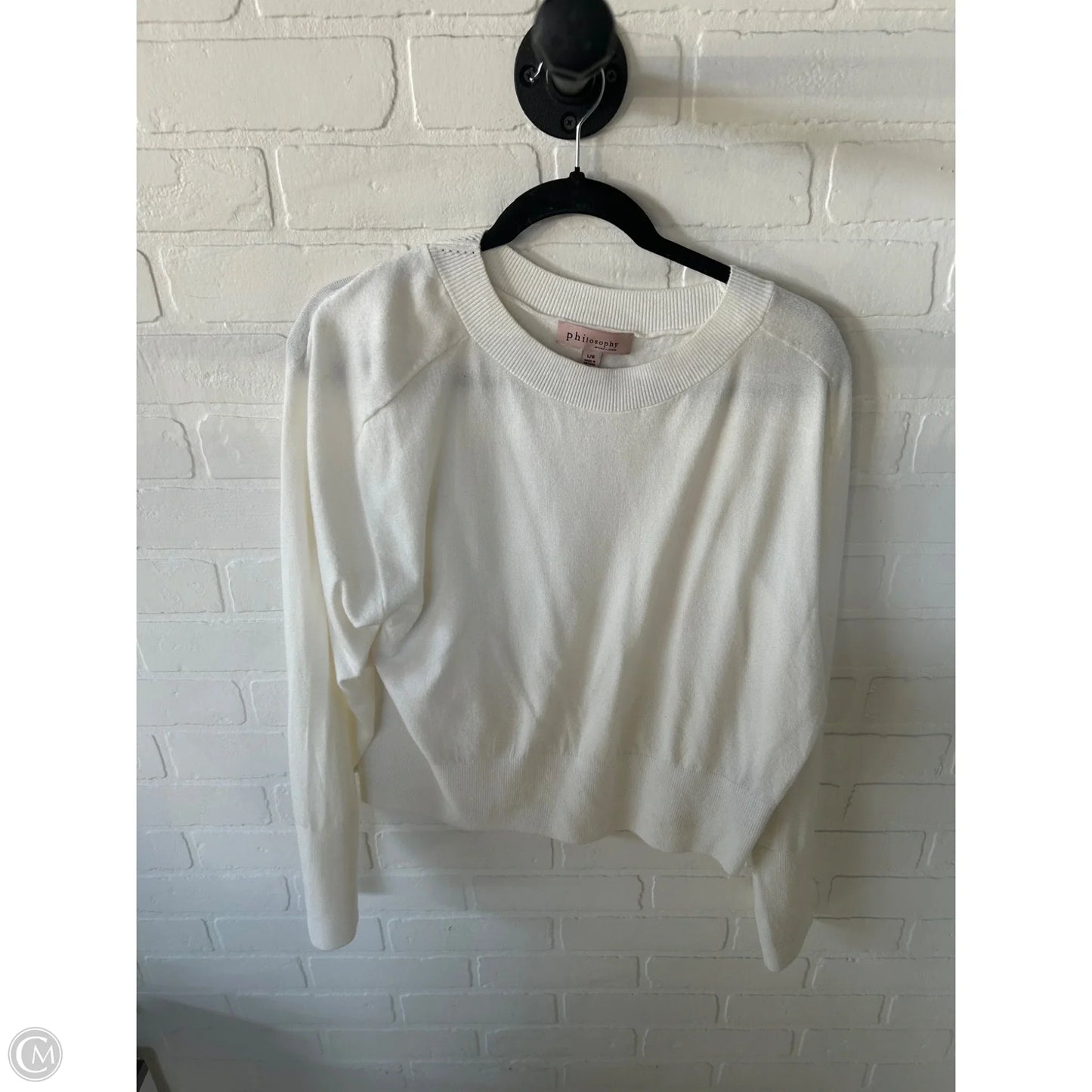 Sweater By Philosophy In Cream, Size: L