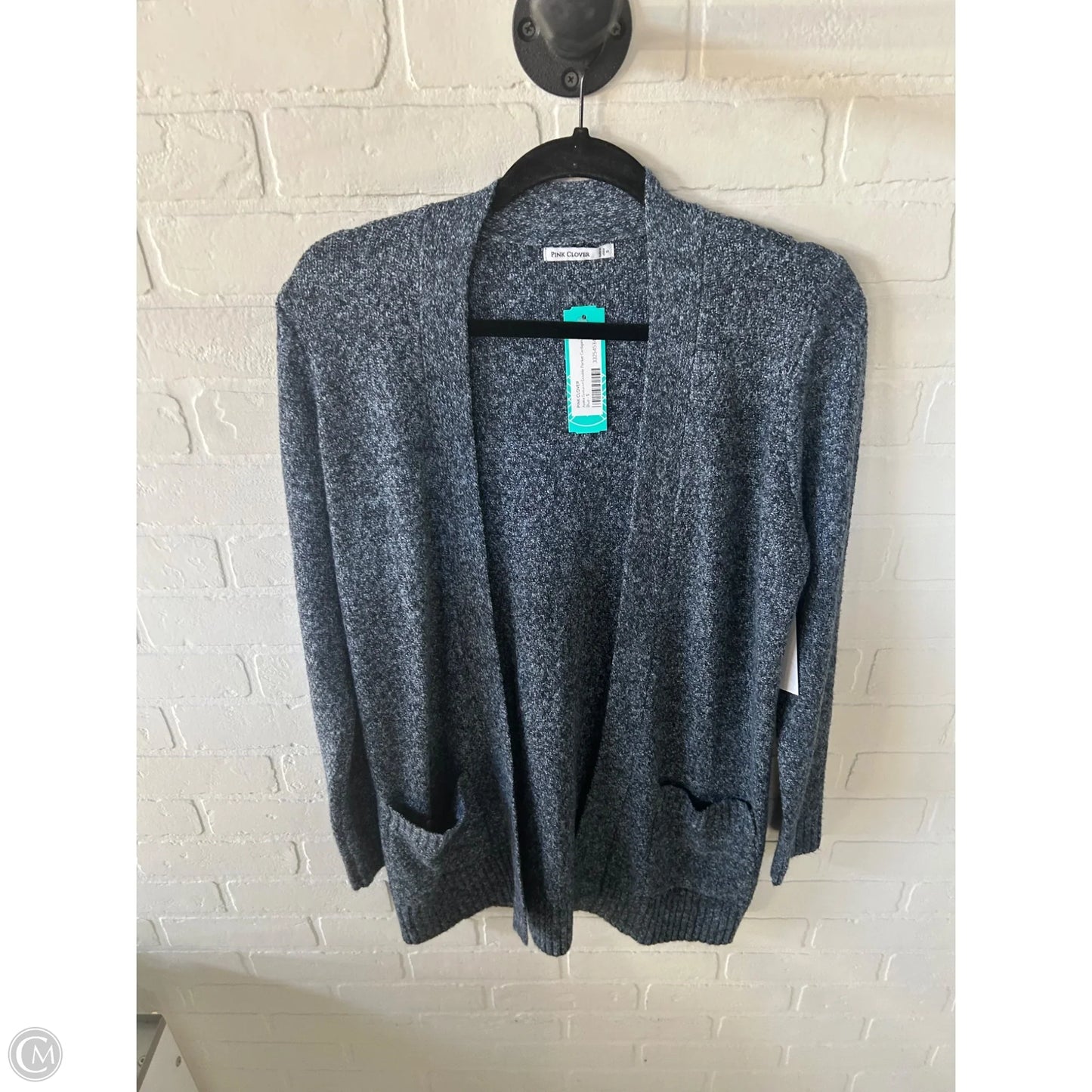 Sweater Cardigan By Pink Clover In Blue, Size: S