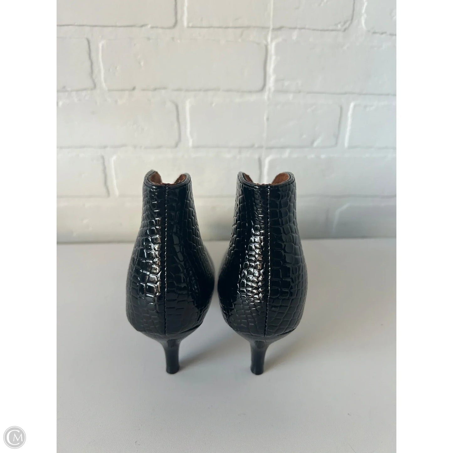 Boots Ankle Heels By Love In Black, Size: 7