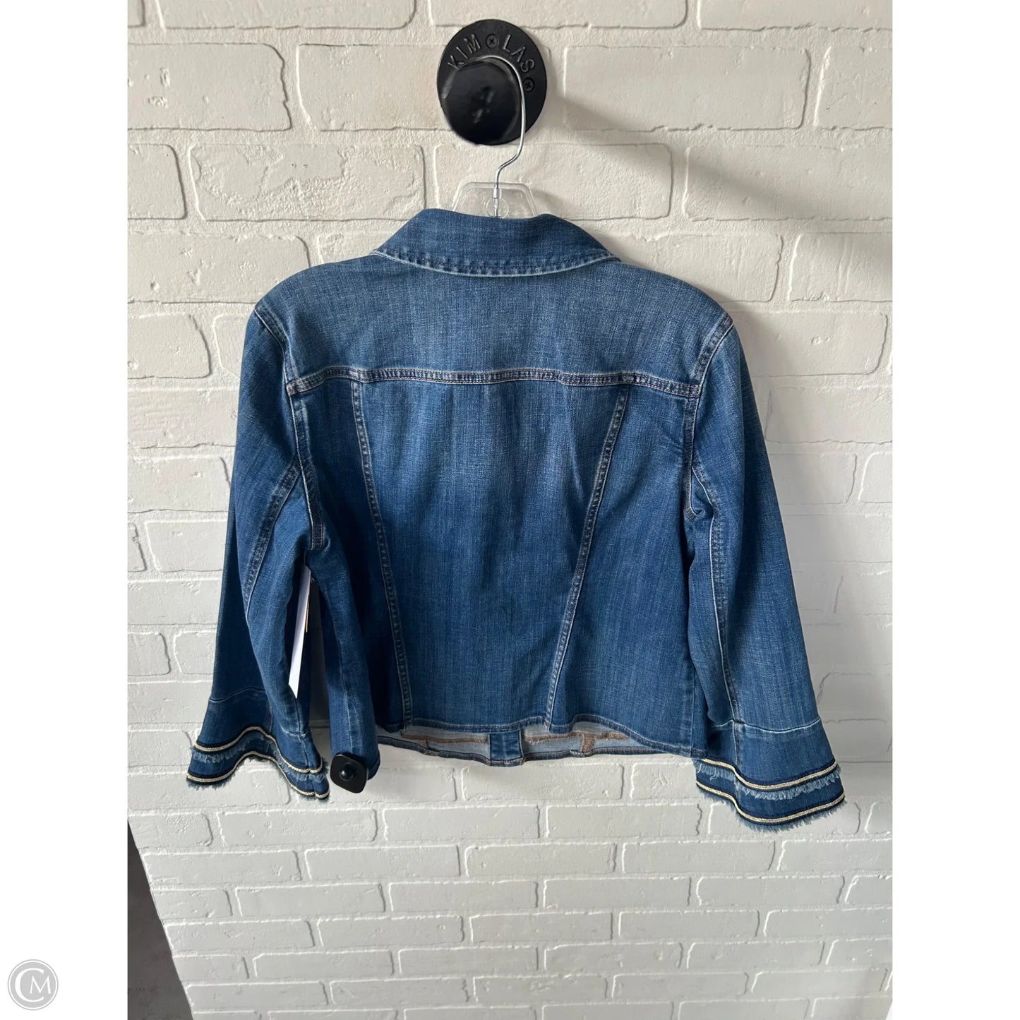 Jacket Denim By Chicos In Blue Denim, Size: M