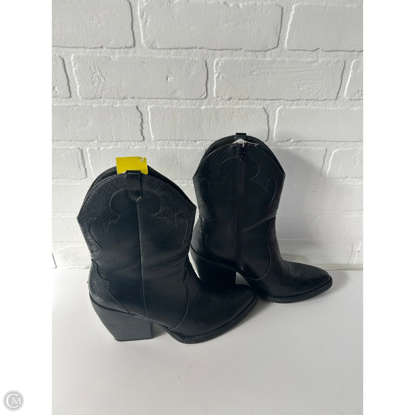 Boots Mid-calf Heels By Mix No 6 In Black, Size: 8.5